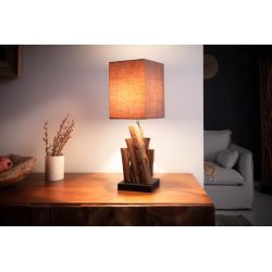 Nočná lampa s tienidlom Paradise 45 cm naplavené drevo hnedá