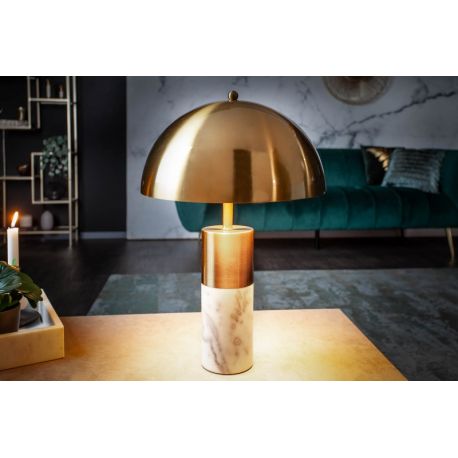 Nočná lampa Goldhart 52 cm mramor kov zlatá