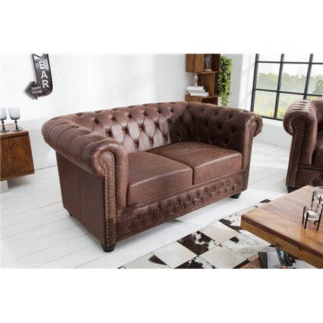 Pohovka Chesterfield 2er vintage
