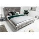 Extravagantná posteľ 180 x 200 cm strieborná