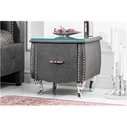 Nočný stolík Extravagancia 45 cm starožitný šedý