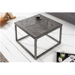Bočný stolík Infinity Home 60 cm šedý Mango