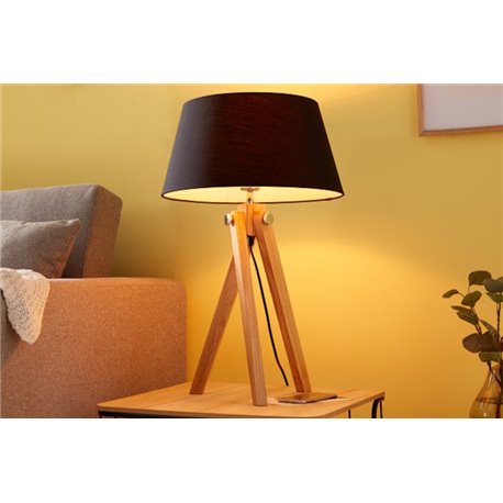 Stojacia lampa Statív 64 cm čierna Retro