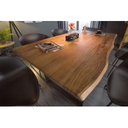 Masívny jedálenský stôl pre 4 a viac osôb Action 140 cm agát 26 mm